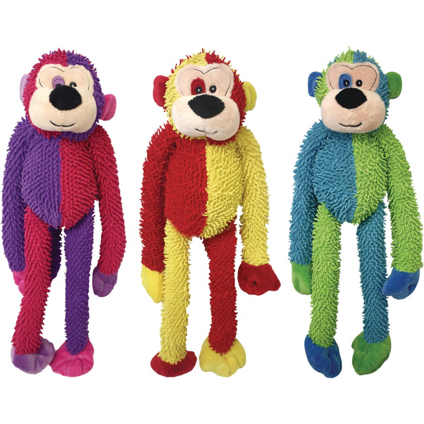 Multipet Multi-Crew 17 In. Monkey Plush Dog Toy Image 1