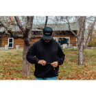 Berne Black Horizontal Logo Mesh-Back Cap Image 3