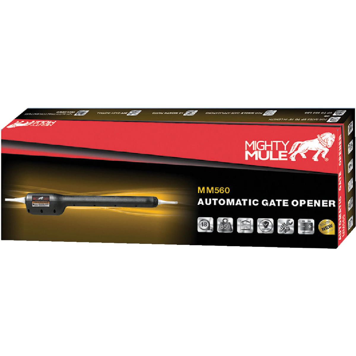 Mighty Mule MM571W 18 Ft. 850 Lb. Heavy-Duty Single Gate Opener Kit Image 6