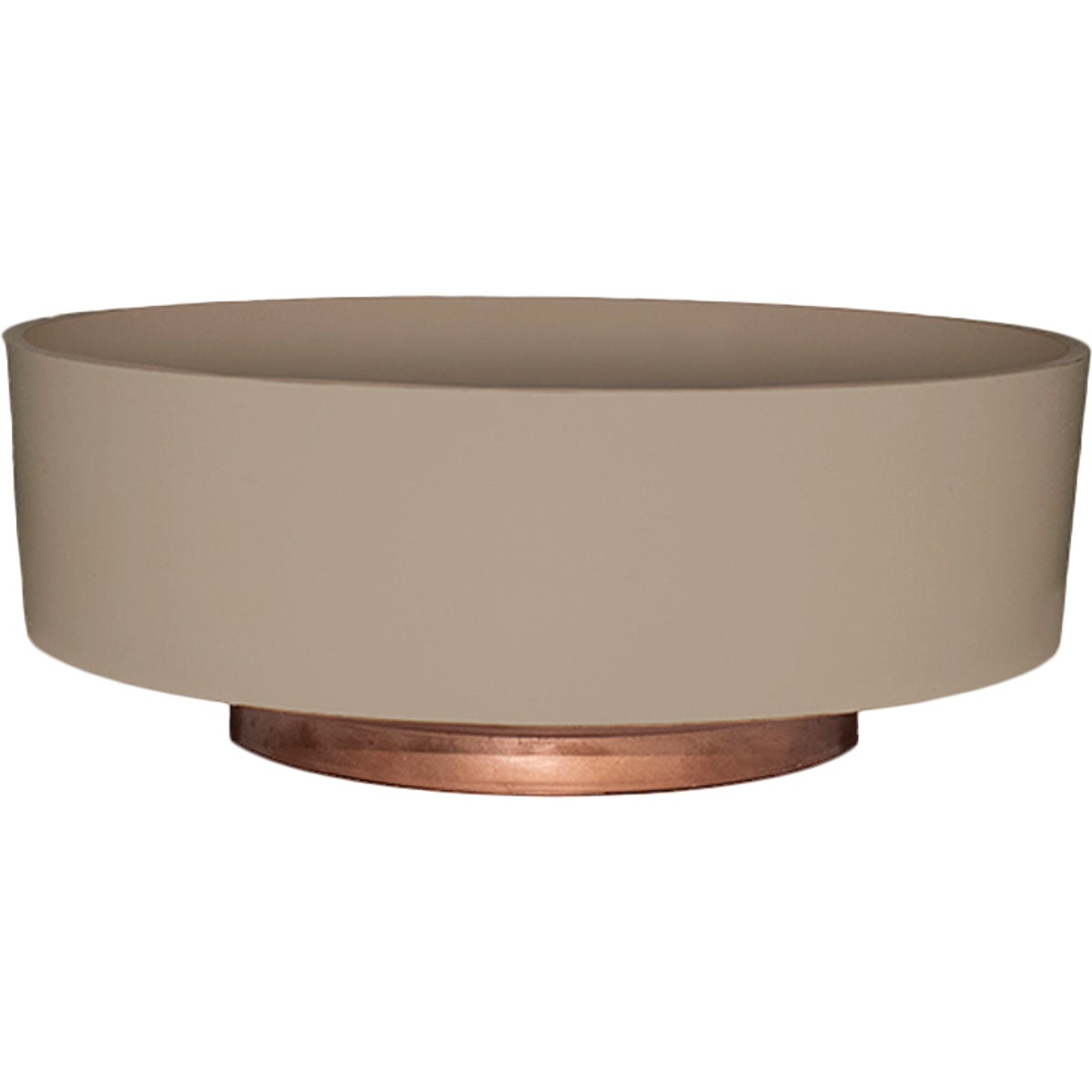 HC Companies Capri 8 In. x 8 In. x 3 In. Resin Artisan Taupe Flower Bowl