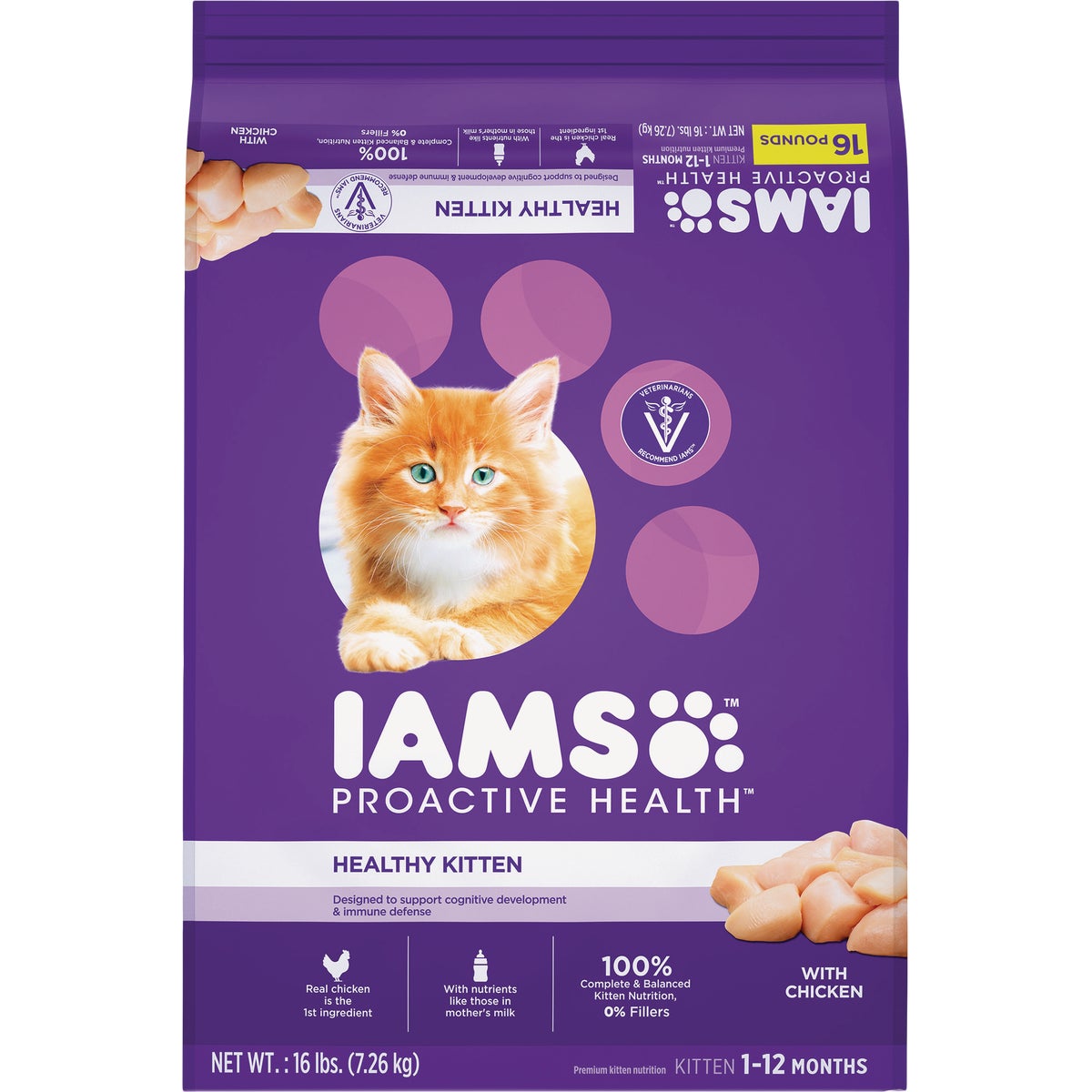 Iam Proactive Health 16 Lb. Chicken Flavor Dry Kitten Food Image 1