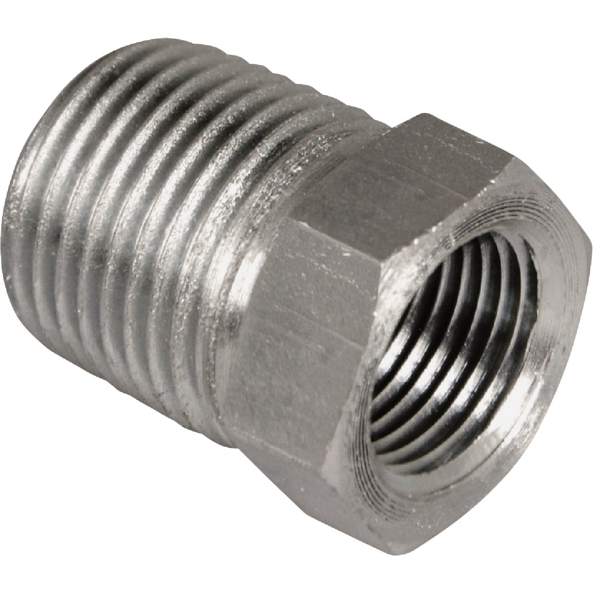 Apache 1/2 In. Male Pipe x 1/4 In. Female Pipe Hex Reducer Bushing Hydraulic Hose Adapter