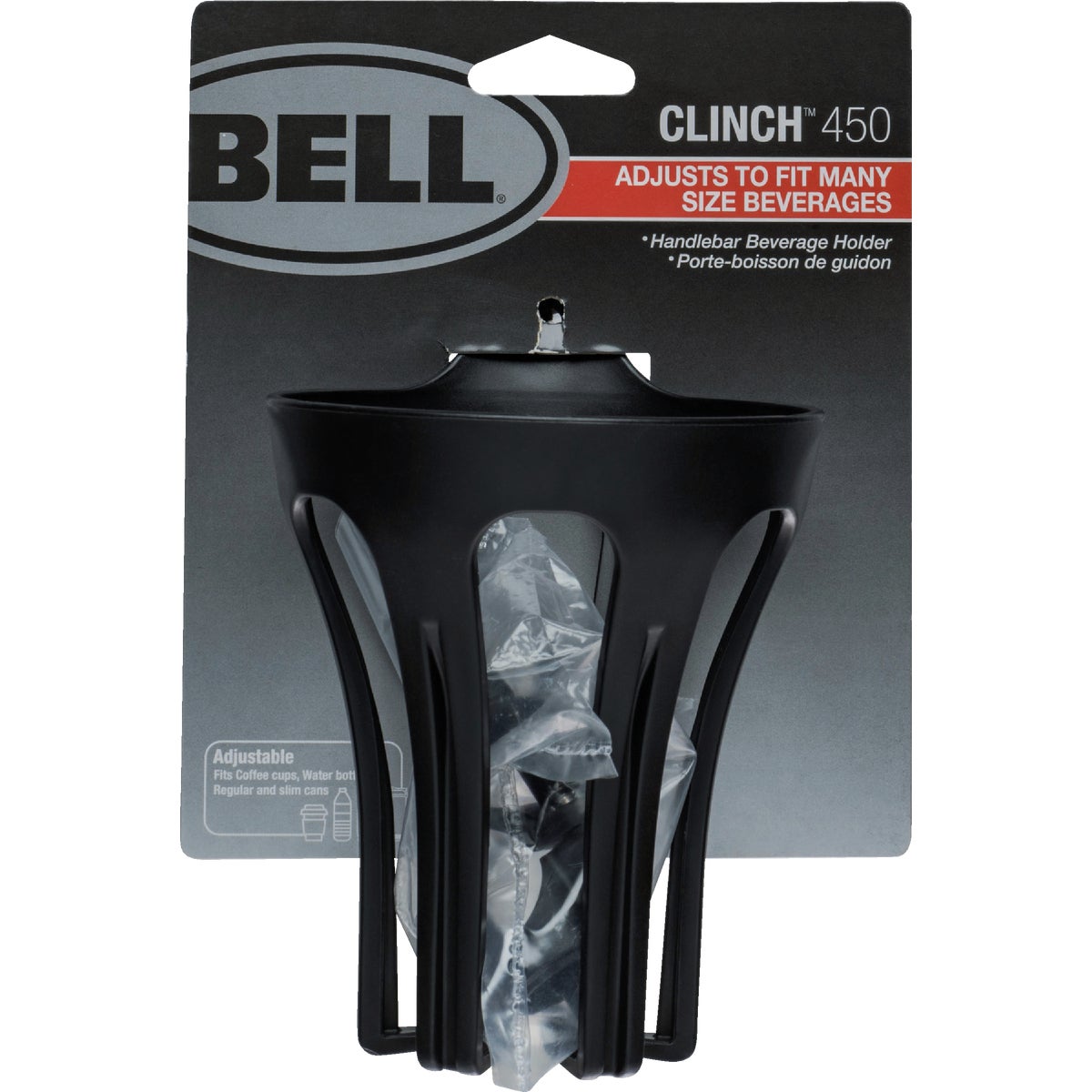 Bell Sports Clinch 450 Flexible Vinyl Black Water Bottle Bracket Image 3