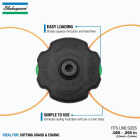 Shakespeare Push-N-Load 4-Line Replacement Trimmer Head Image 6