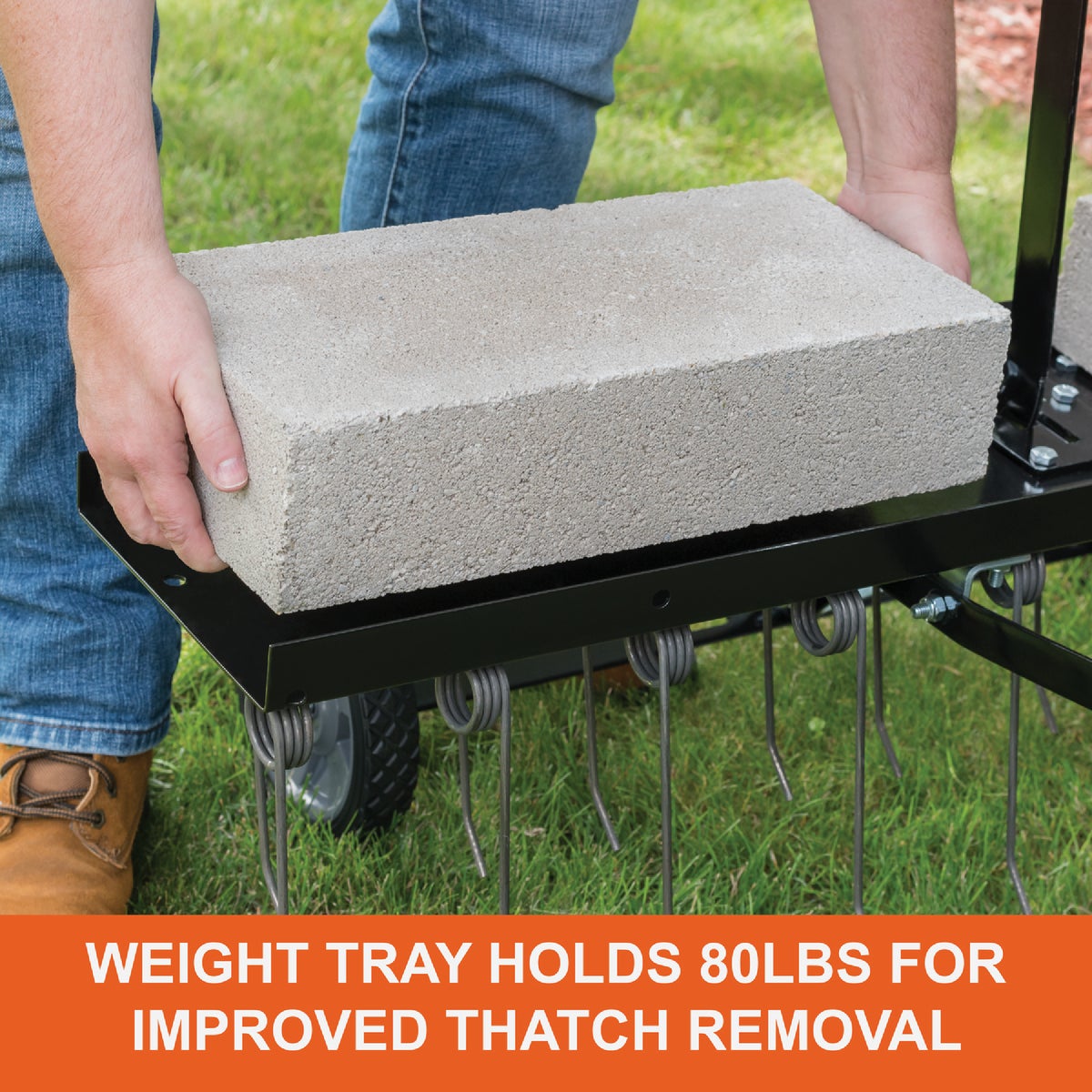 Agri-Fab 40 In. Tow-Behind Lawn De-Thatcher Image 6