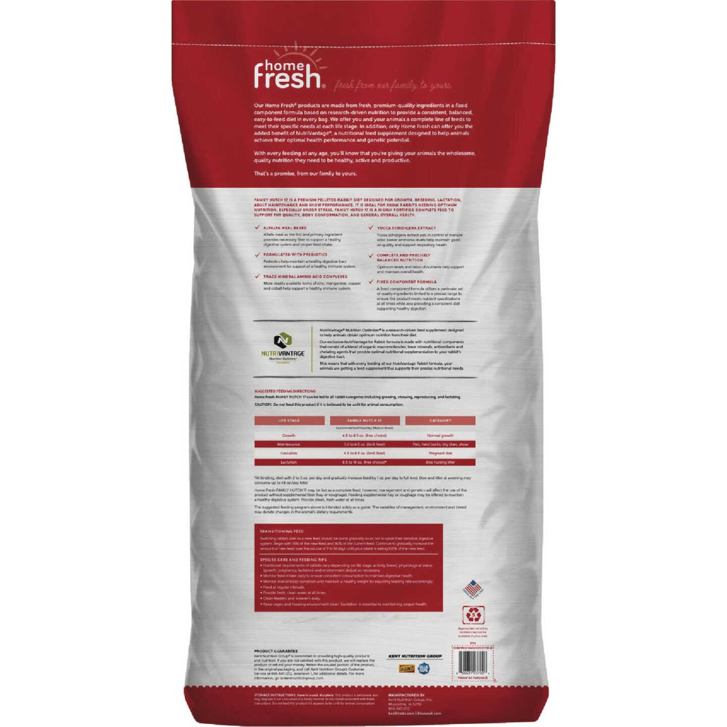 Kent Home Fresh Family Hutch 17 Rabbit Feed Image 2