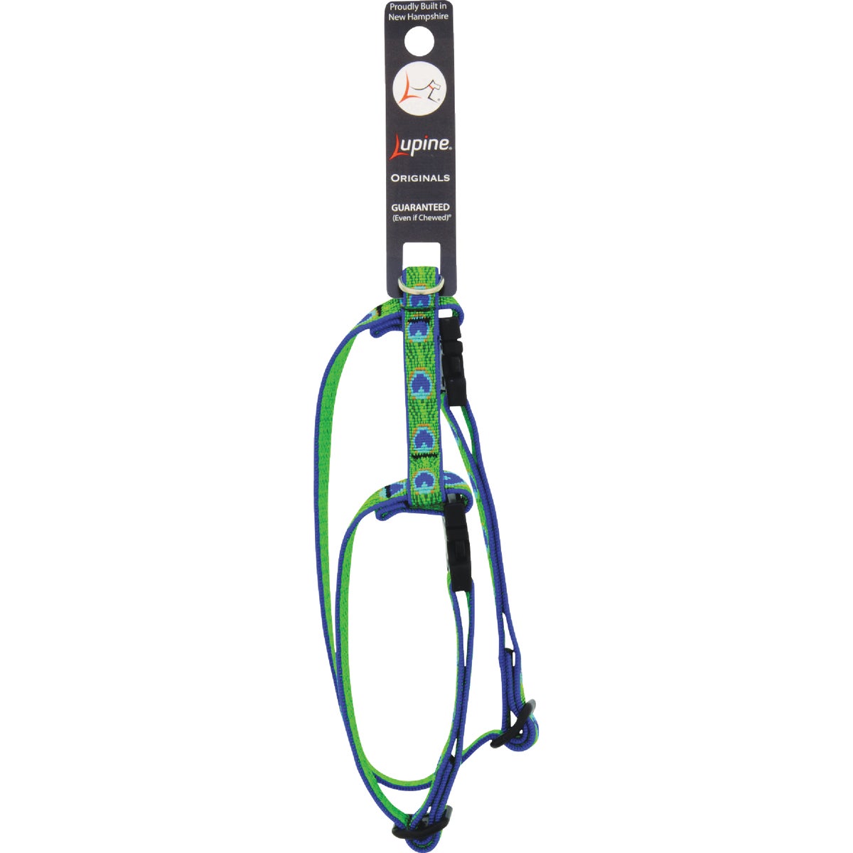 Lupine 1/2 In. Woven Pattern Tail Feathers 12 to 20 In. H-Style Cat Harness