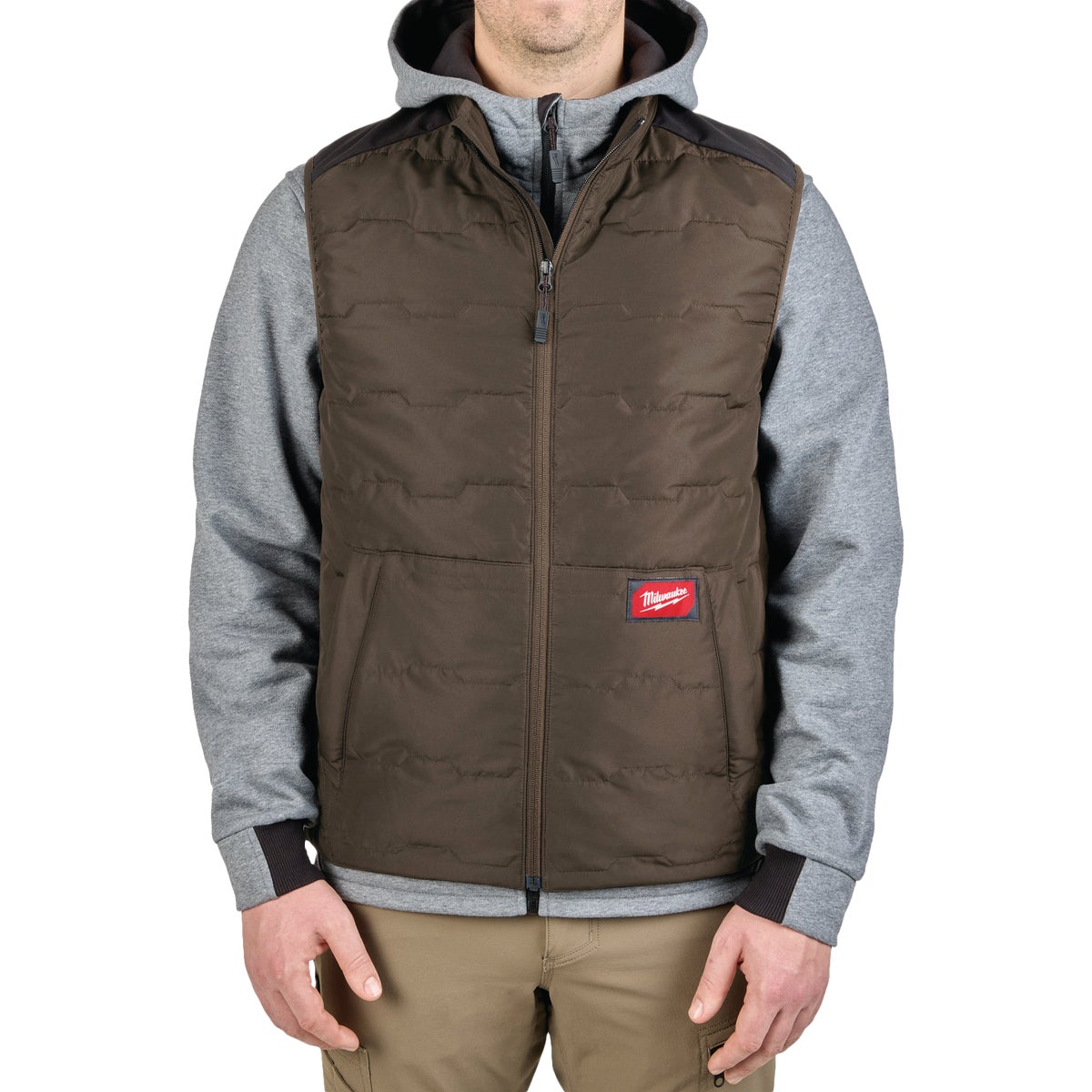 Milwaukee FREEFLEX Men's Large Brown Lightweight Insulated Vest