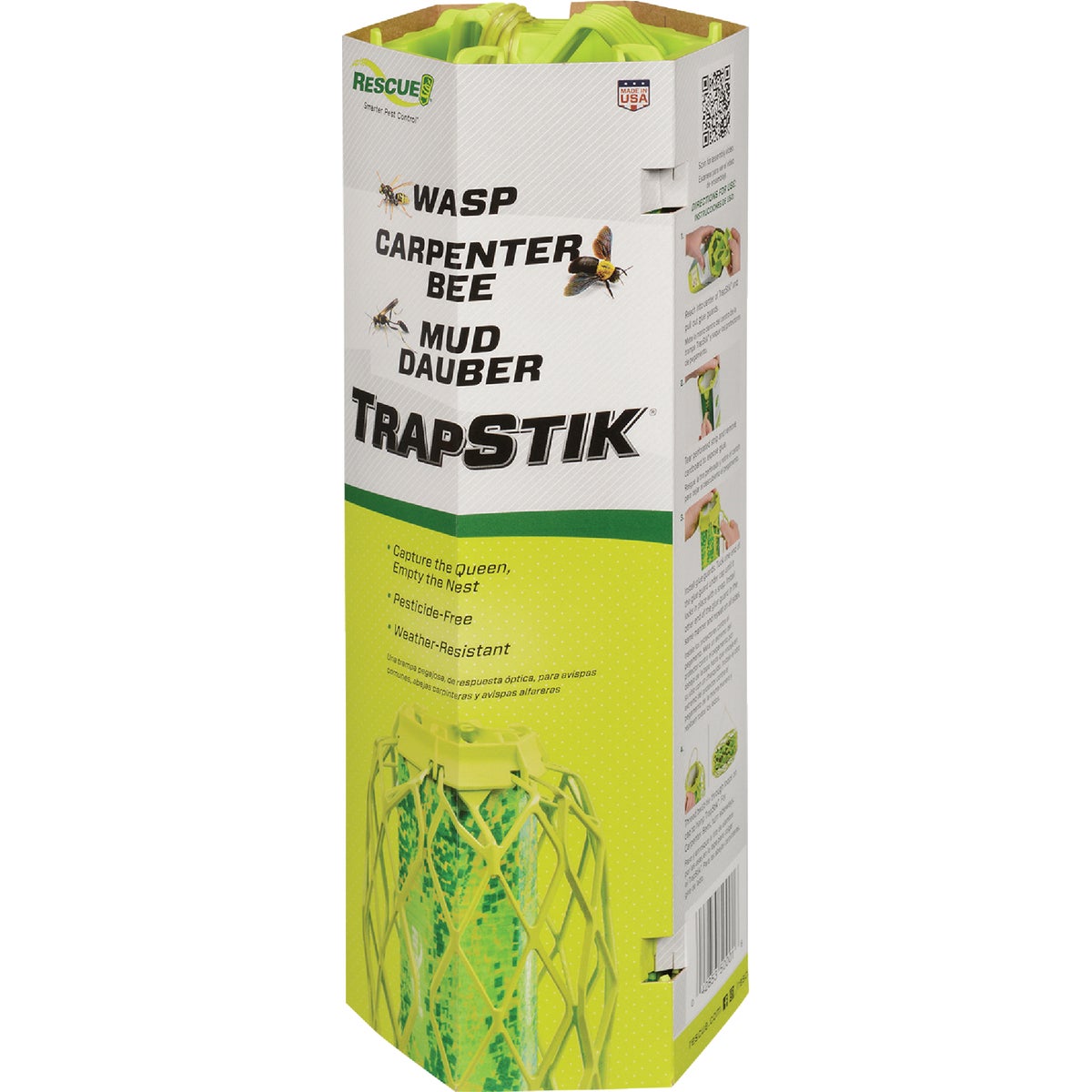 Rescue TrapStik Wasp, Carpenter Bee, & Mud Dauber Wasp Trap
