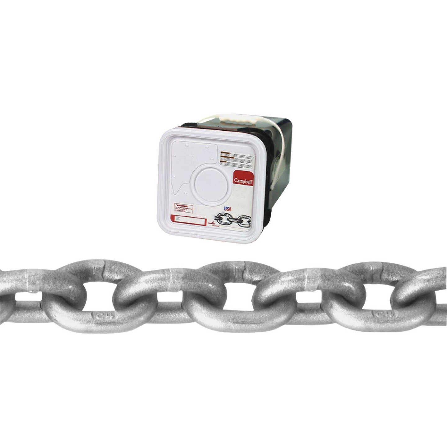 Campbell 1/4 In. 100 Ft. Bright Carbon Steel Coil Chain Image 1