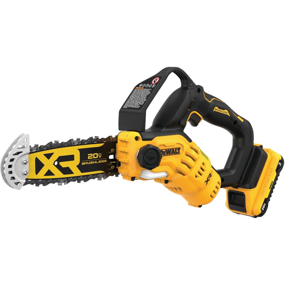 DEWALT 20V MAX Brushless 8 In. Cordless Pruning Chainsaw Kit with 3.0 Ah Battery & Charger
