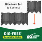 Master Mark Dig-Free 6 In. H. x 20 Ft. L. Black Poundable Lawn Edging Image 6