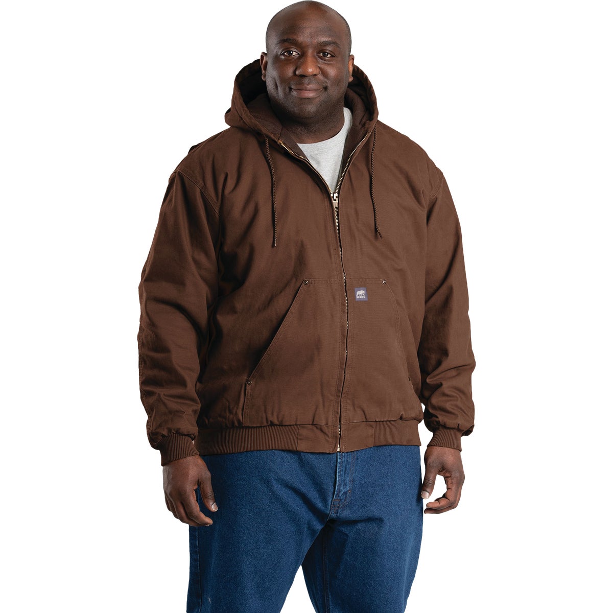 Berne Heartland Men's 2XL Bark Hooded Work Jacket Image 4