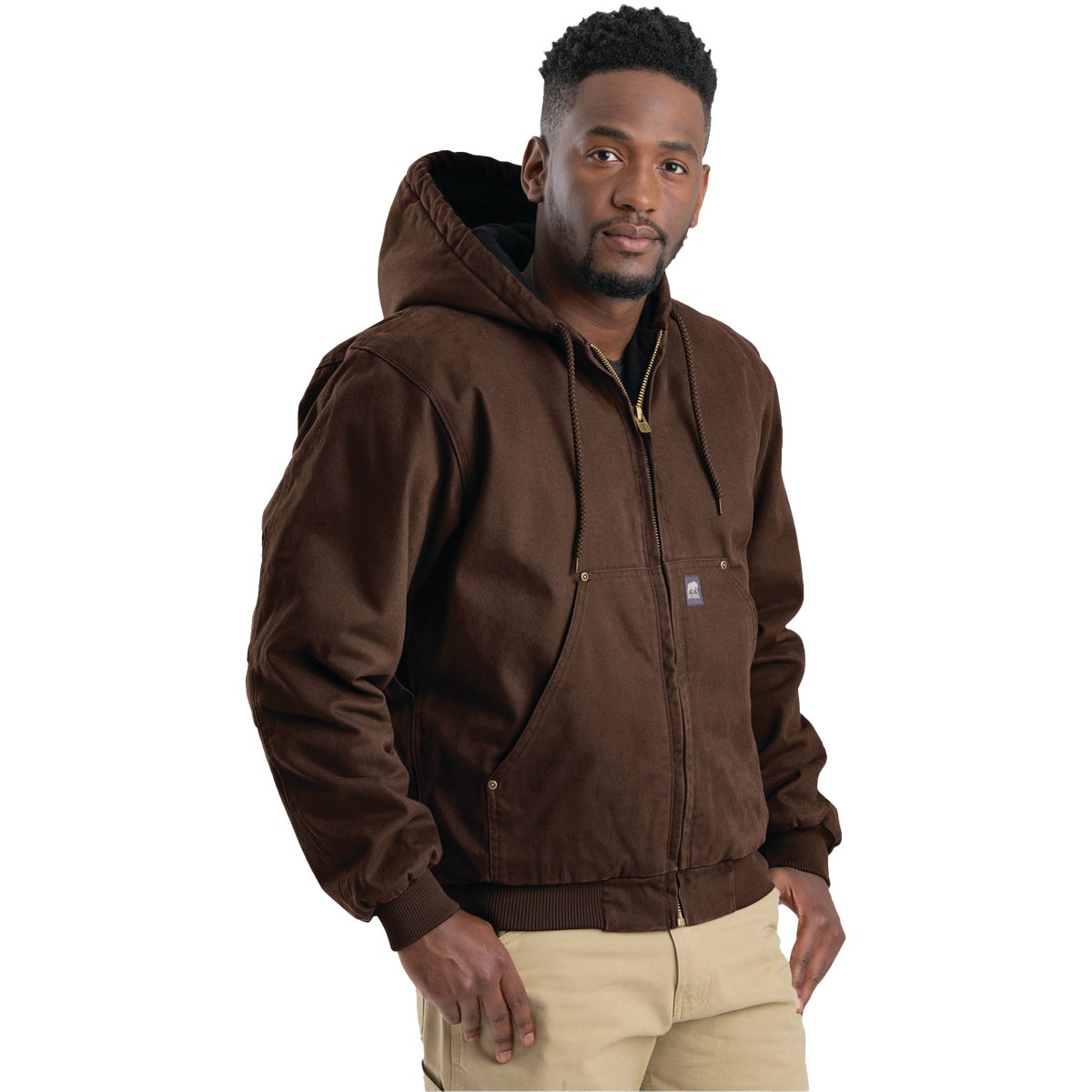 Berne Heartland Men's 2XL Bark Hooded Work Jacket