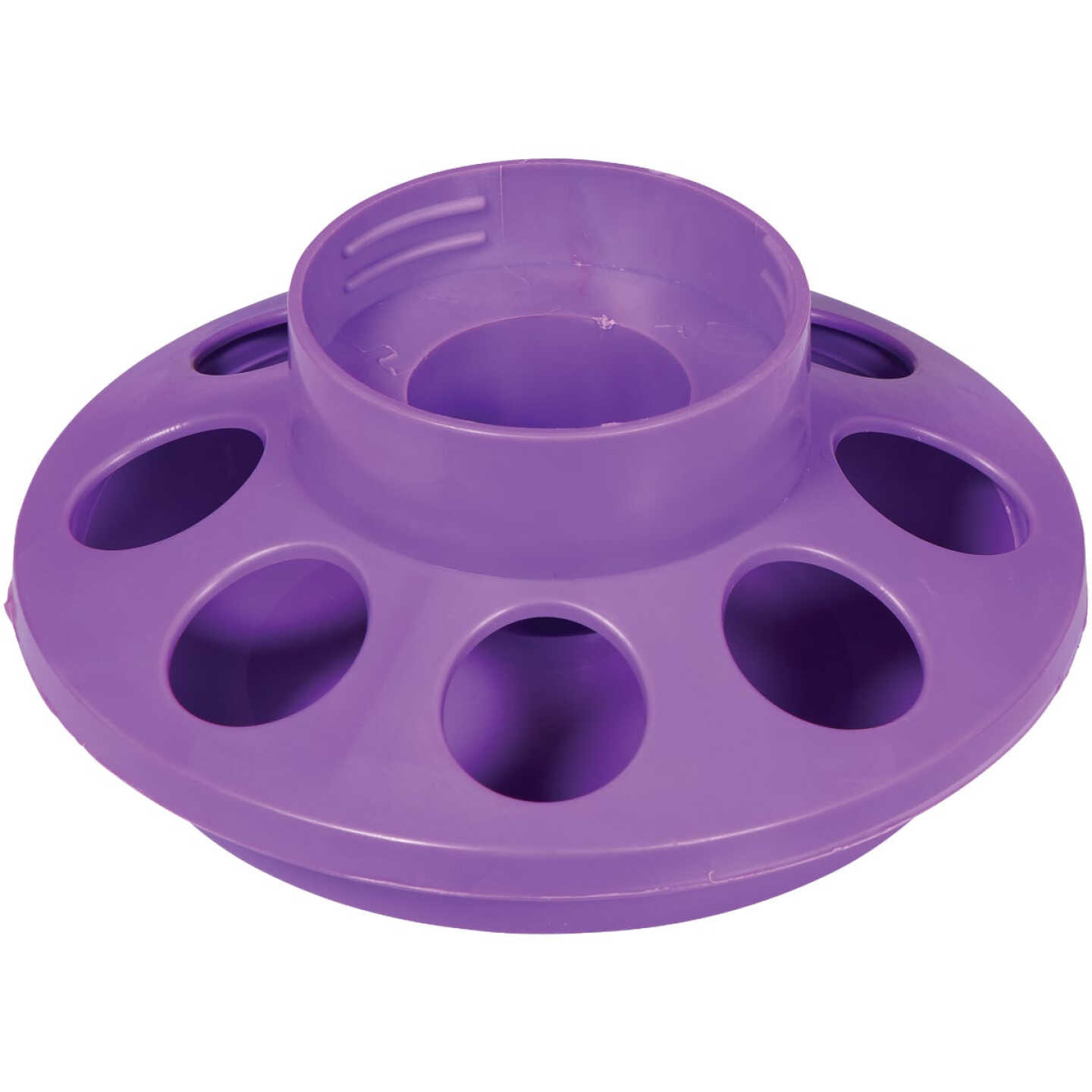 Farm-Tuff 1 Qt. Capacity Polypropylene Poultry Feeder Base Image 4