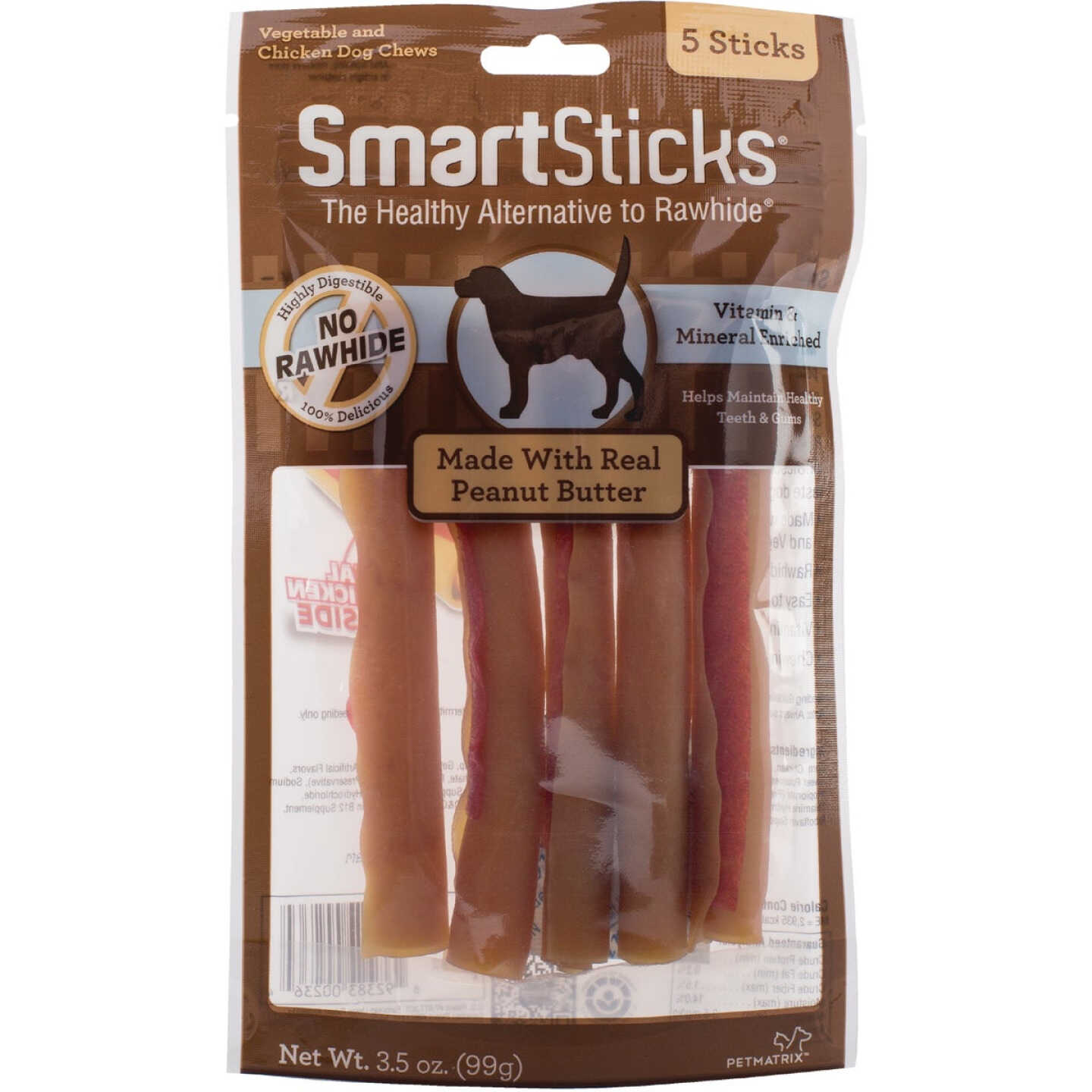 SmartBone SmartSticks Peanut Butter, Chicken, & Vegetable Chew Bone (5-Pack) Image 1
