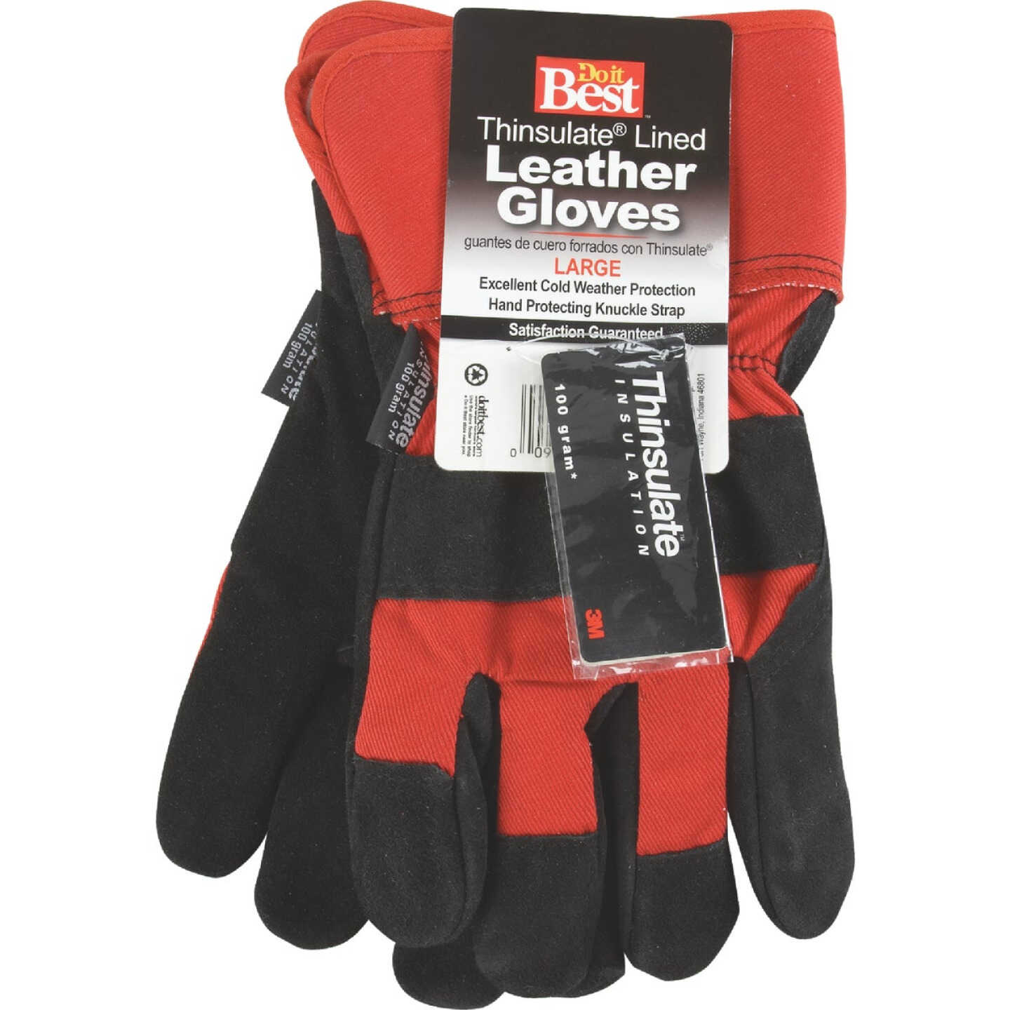 Do it Best Men's Medium Leather Winter Work Glove Image 2