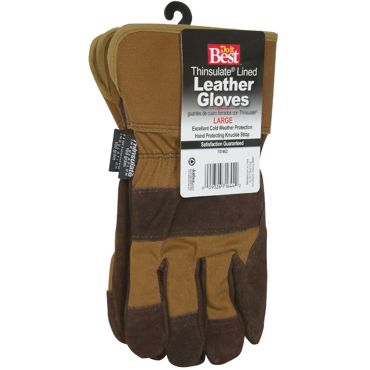 Do it Best Men's Medium Leather Winter Work Glove Image 3