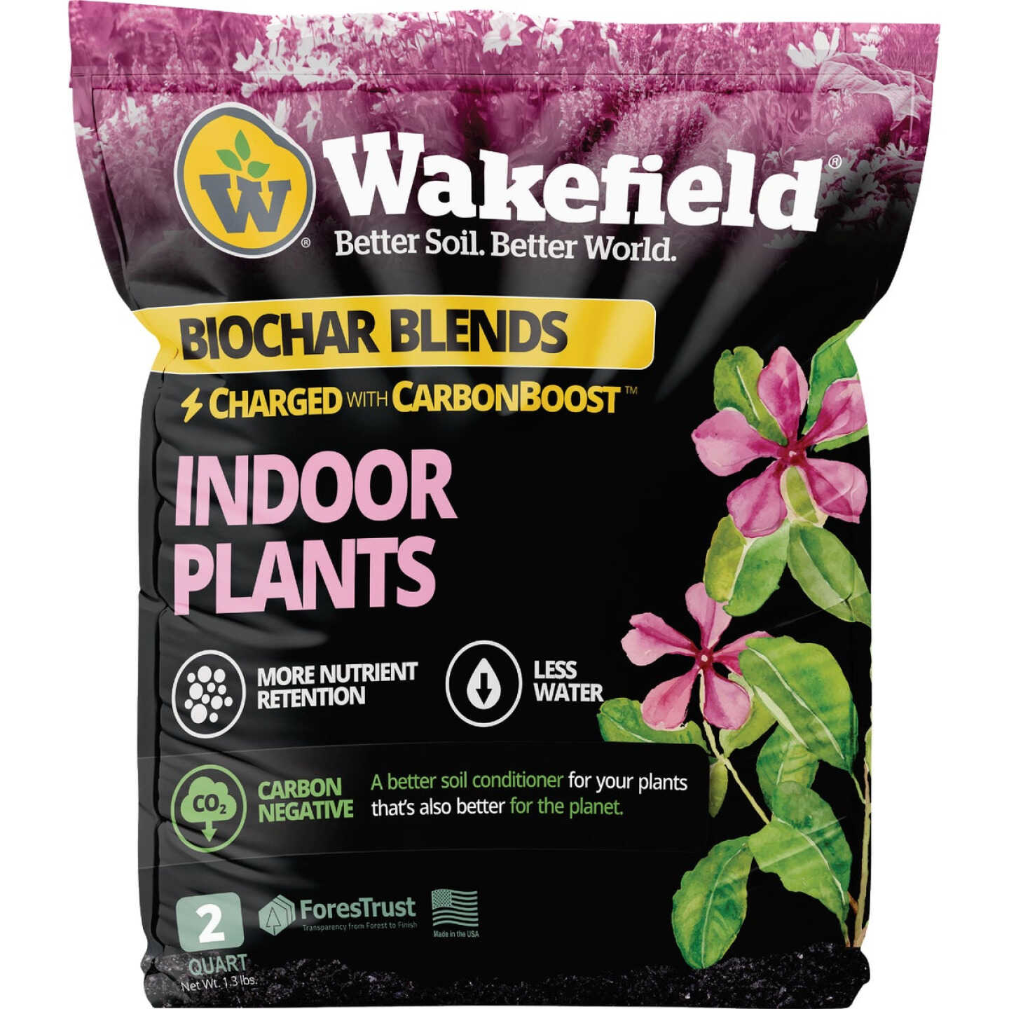 Wakefield Biochar 2 Qt. Indoor Plant Soil Mix Image 1