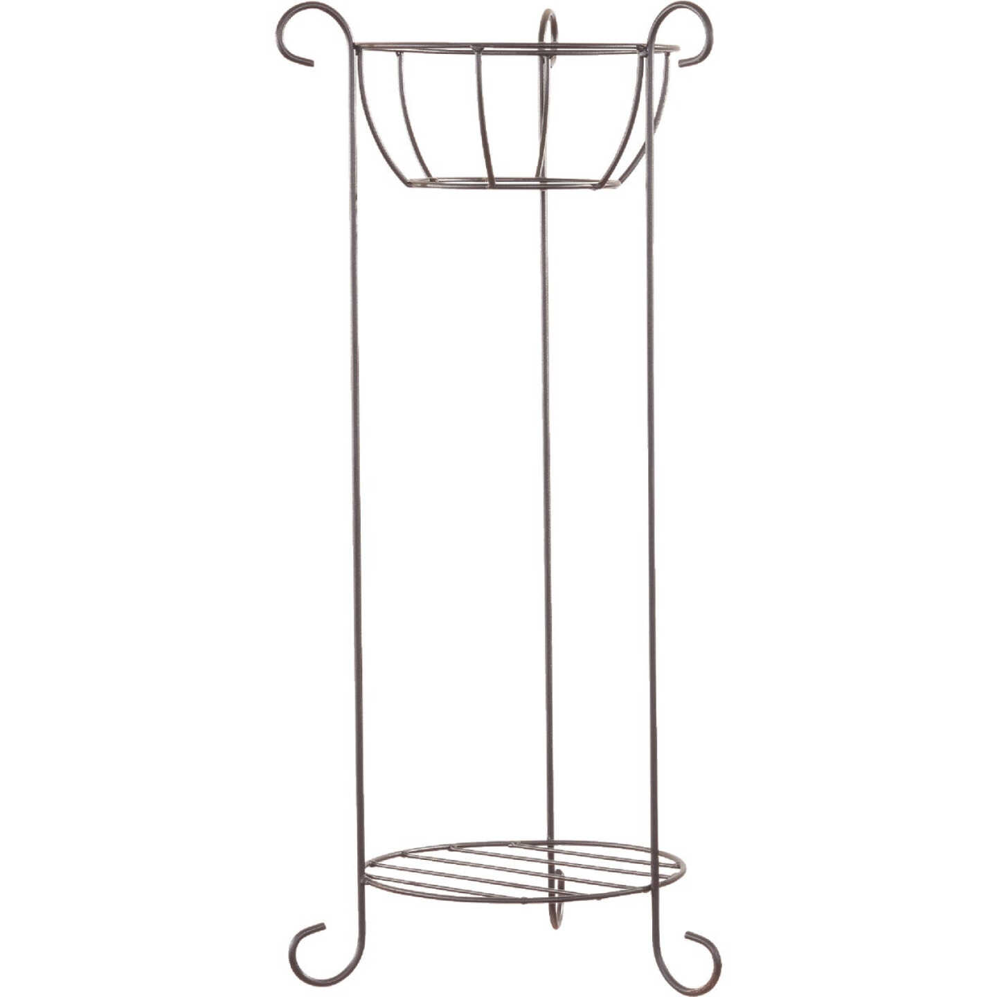 American Gardenworks 36 In. H. Black Powder Coated Steel Plant Stand Image 1