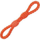 Boss Pet Infinity TPR Double Fist Tug Orange Dog Toy Image 1
