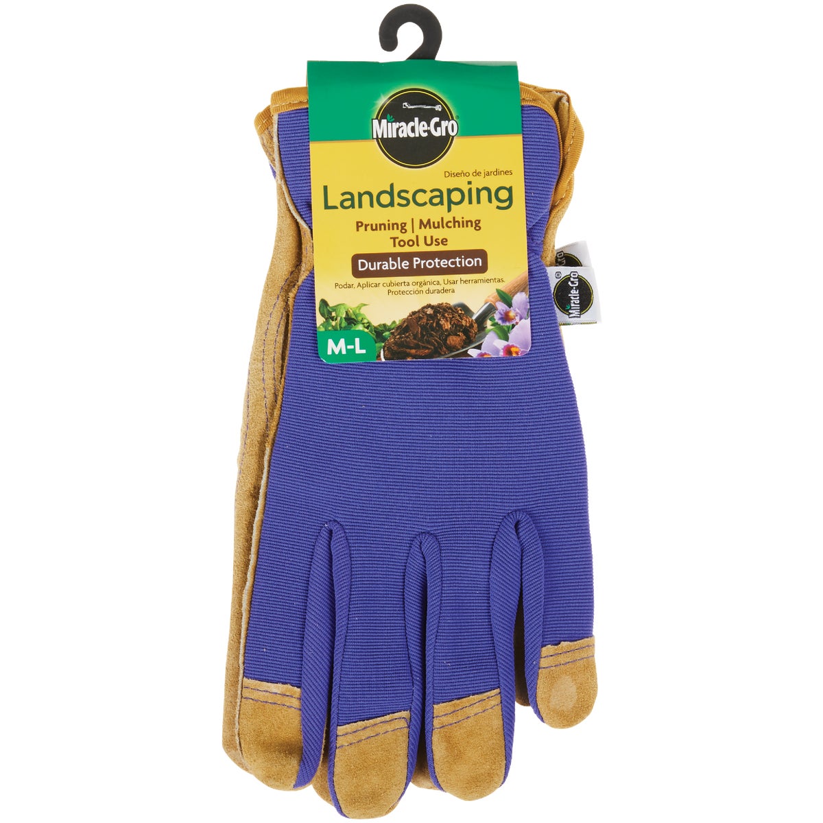 Miracle-Gro Women's Polyester Durable Protection Landscaping Gloves, Medium/Large  Image 2