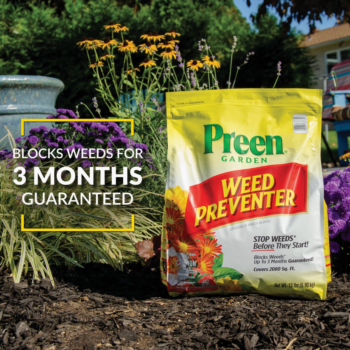 Preen 13 Lb. Ready To Use Granules Garden Weed Preventer Image 6
