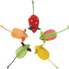 SmartyKat Skitter Slices Plush Catnip Mice Cat Toy (5-Pack) Image 3