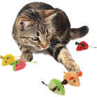 SmartyKat Skitter Slices Plush Catnip Mice Cat Toy (5-Pack) Image 4