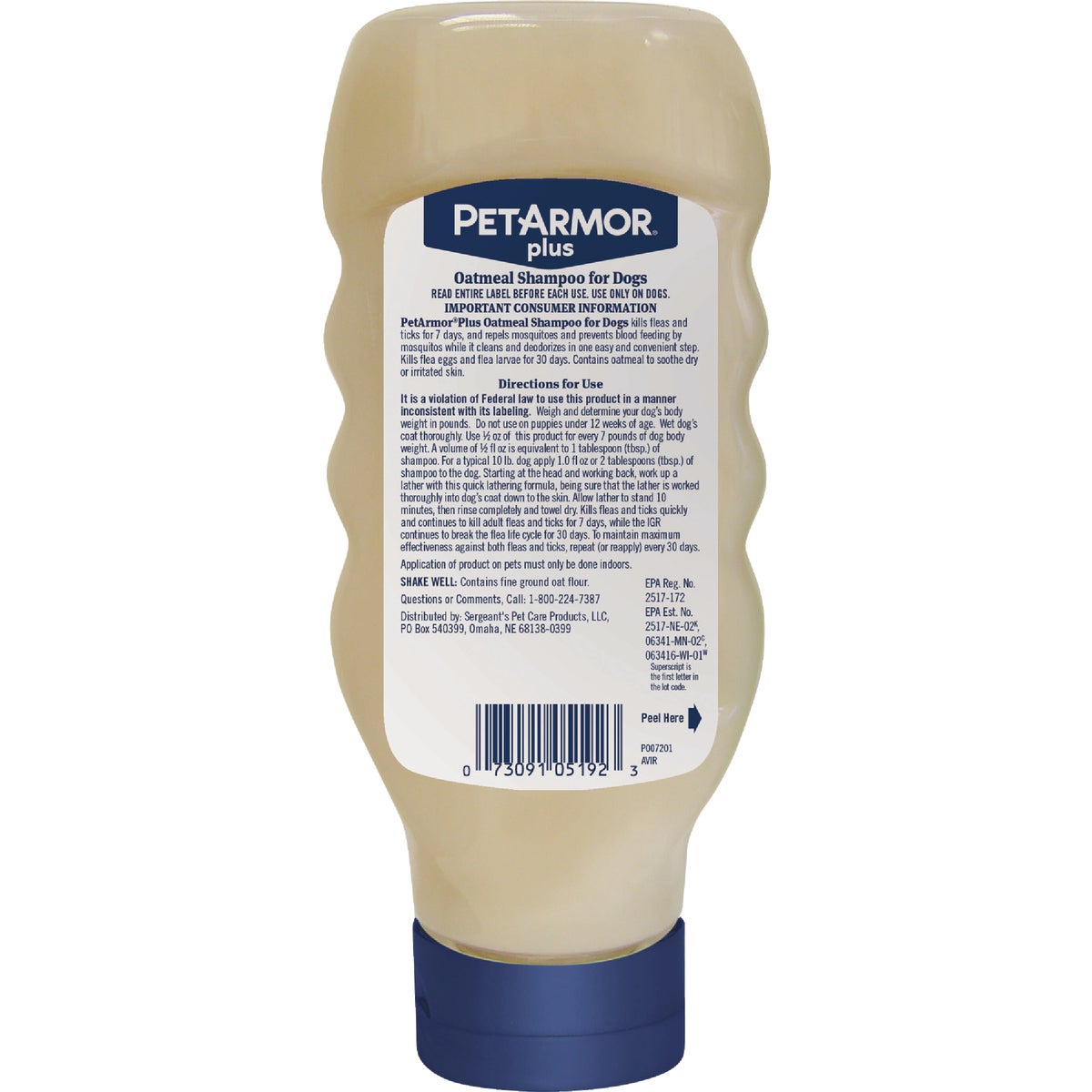 PetArmor Plus 18 Oz. Tropical Breeze Scent Flea & Tick Oatmeal Dog Shampoo Image 9