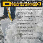 The Snow Dominator 18 In. Scoop Pusher Combo Image 4