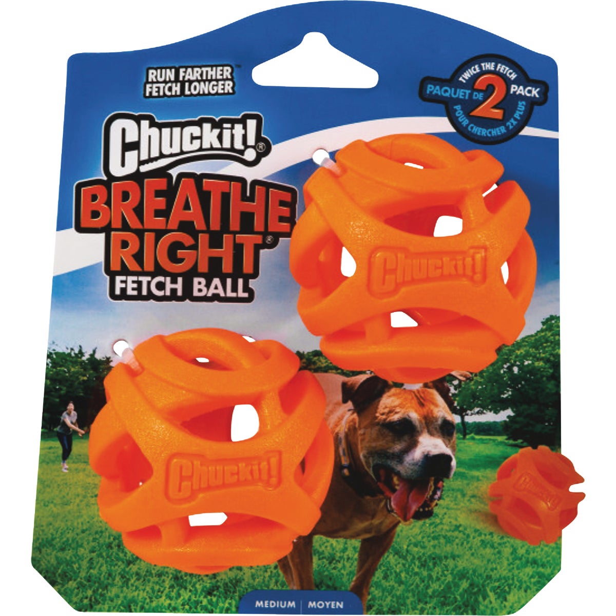 Chuckit Breathe Right Medium Ball (2-Pack)