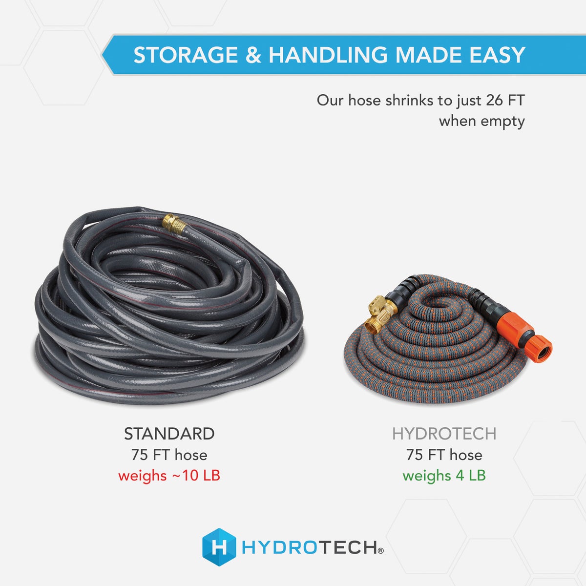 Hydrotech 5/8 In. Dia. x 75 Ft. Orange Expandable Burst Proof Hose Image 4