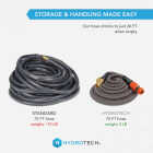 Hydrotech 5/8 In. Dia. x 75 Ft. Orange Expandable Burst Proof Hose Image 4