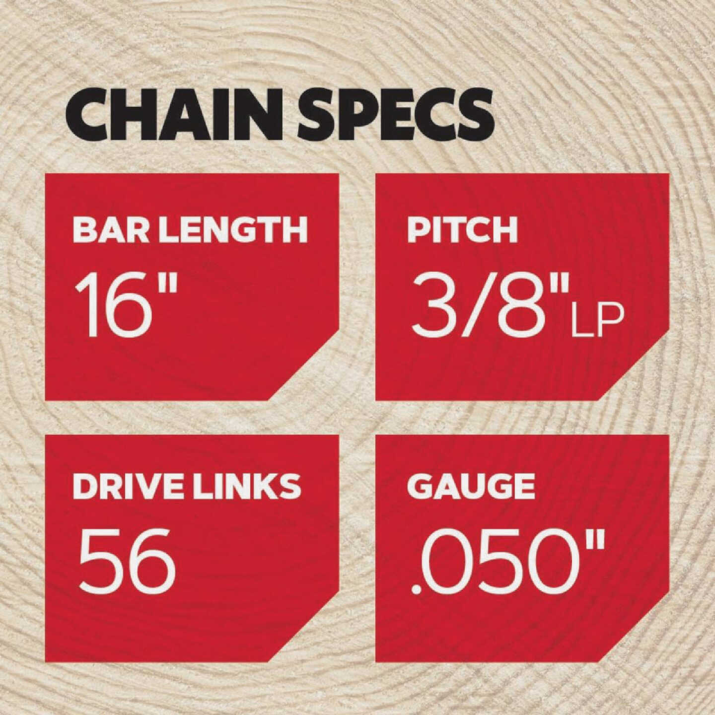 Oregon S56T AdvanceCut Chainsaw Chains 2-Pack, for 16 In. Bar - 56 Drive Links - fits Makita, Echo, Husqvarna, Craftsman, Poulan and more Image 5