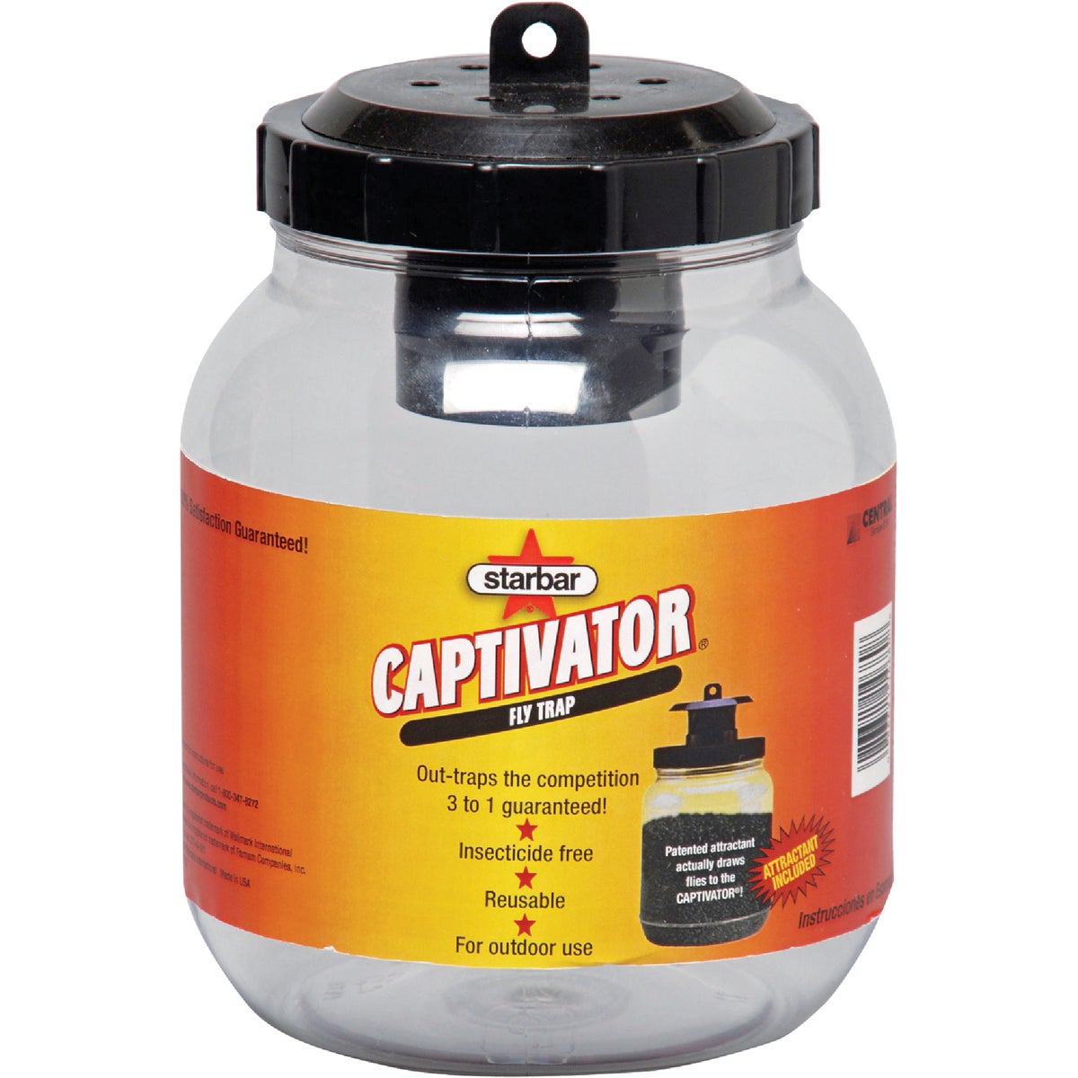 Starbar Captivator Reusable Outdoor Fly Trap Image 1