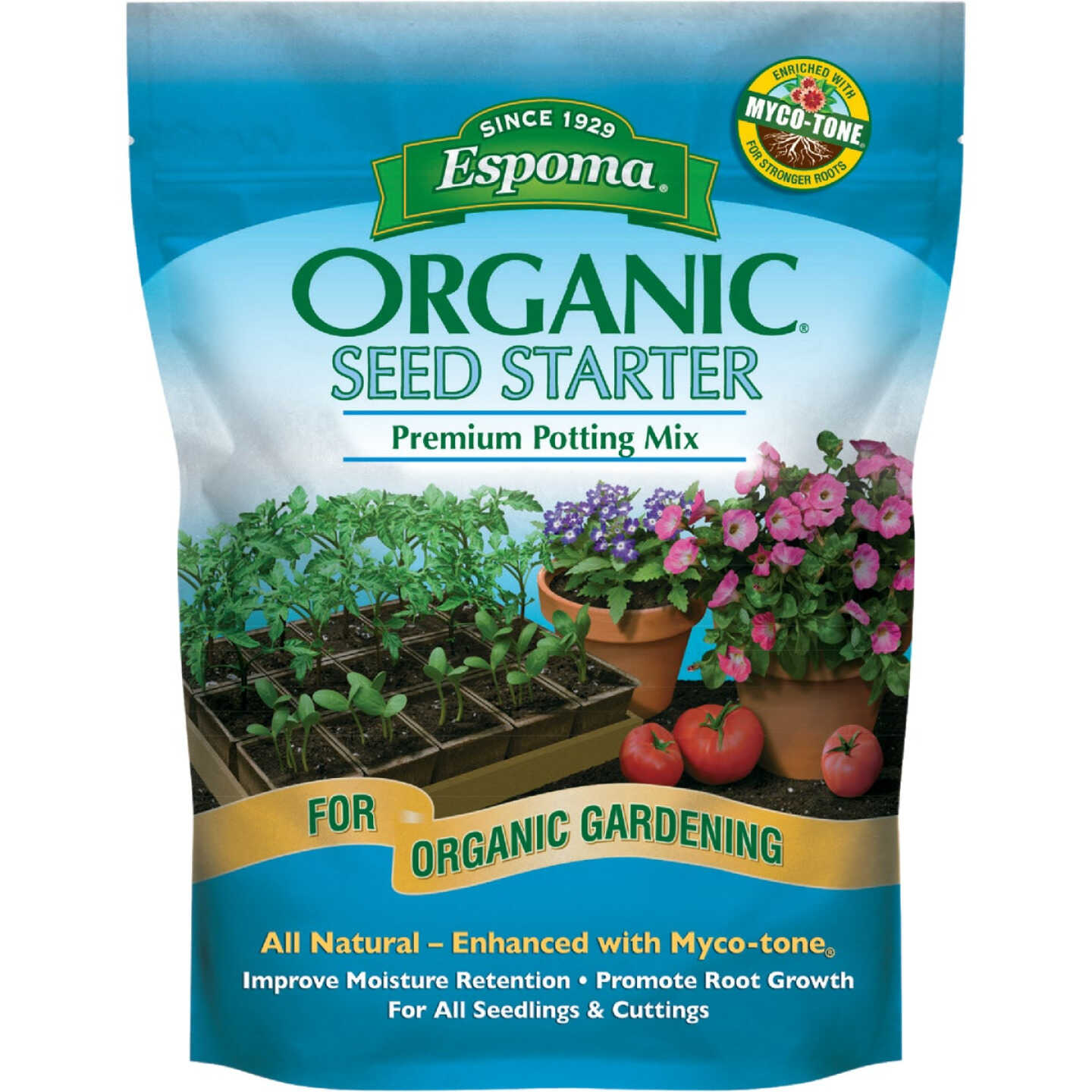 Espoma Organic 8 Qt. 3 Lb. Premium Container Seed Starter Mix Image 1