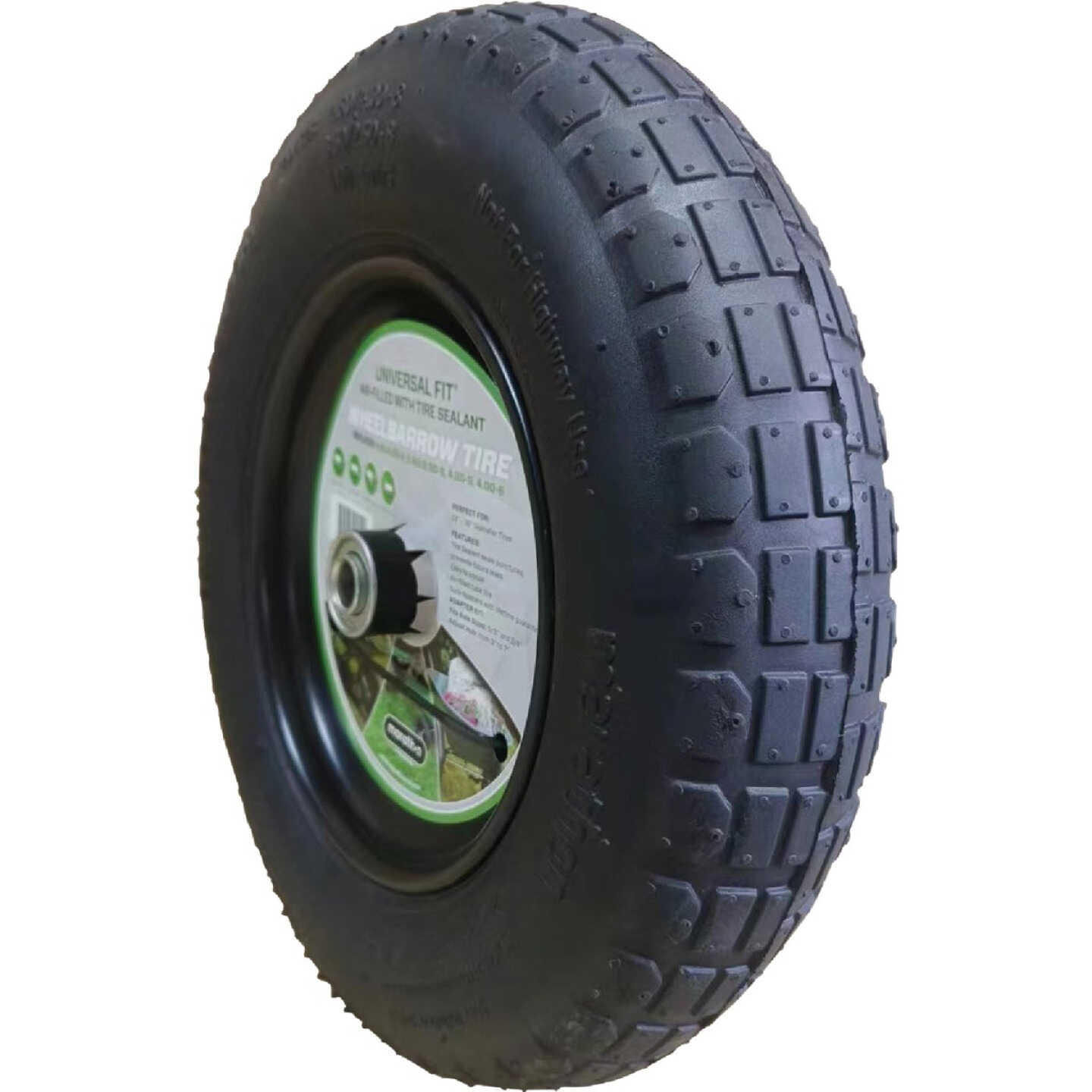 Marathon Universal Fit Wheelbarrow Tire with Flat Free Tire Sealant Image 4