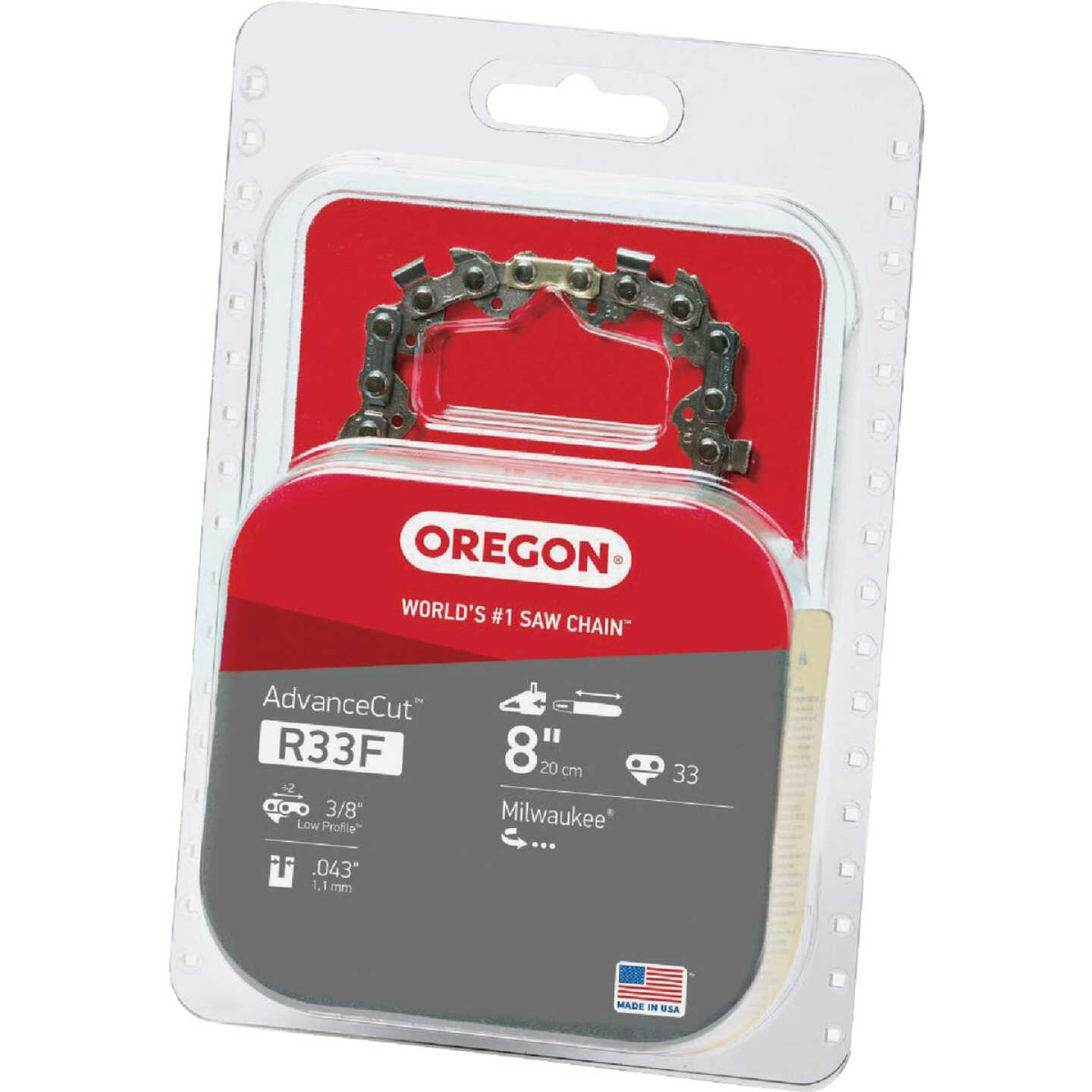 Oregon R33F Polesaw Chain for 8 in. Bar - 33 Drive Links - fits Milwaukee Image 6