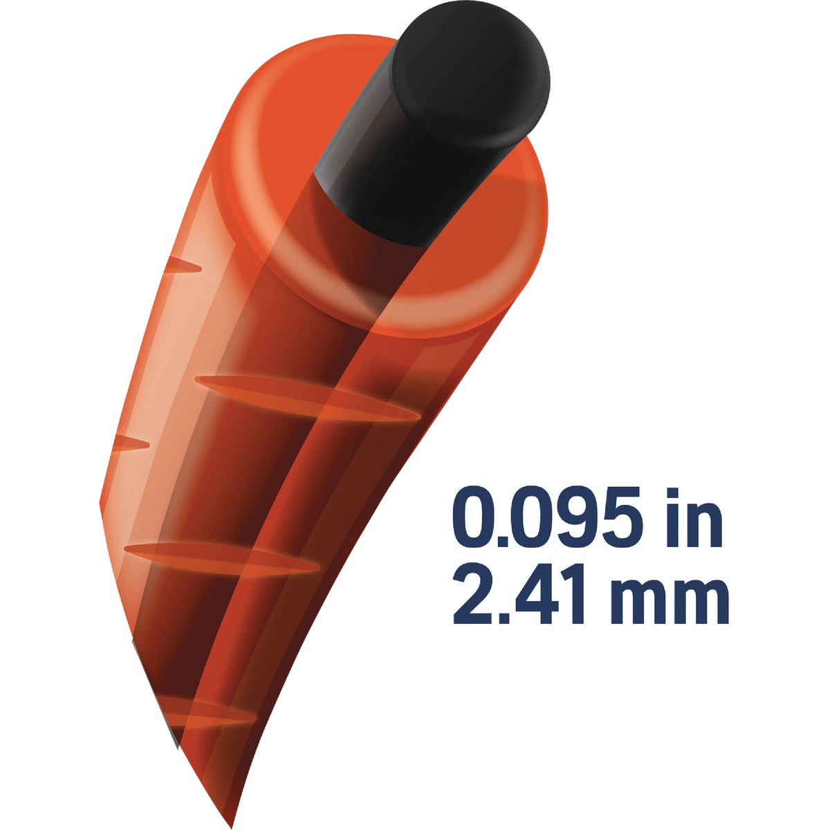 Husqvarna TitaniumX Pro Trimmer Line 0.095 In. Gauge Orange 200 Ft. 1 Lb. Donut Trimmer Line Image 3