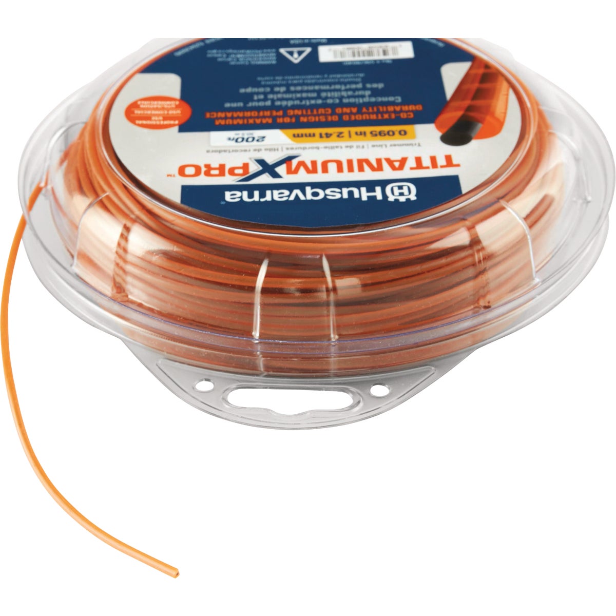 Husqvarna TitaniumX Pro Trimmer Line 0.095 In. Gauge Orange 200 Ft. 1 Lb. Donut Trimmer Line Image 4