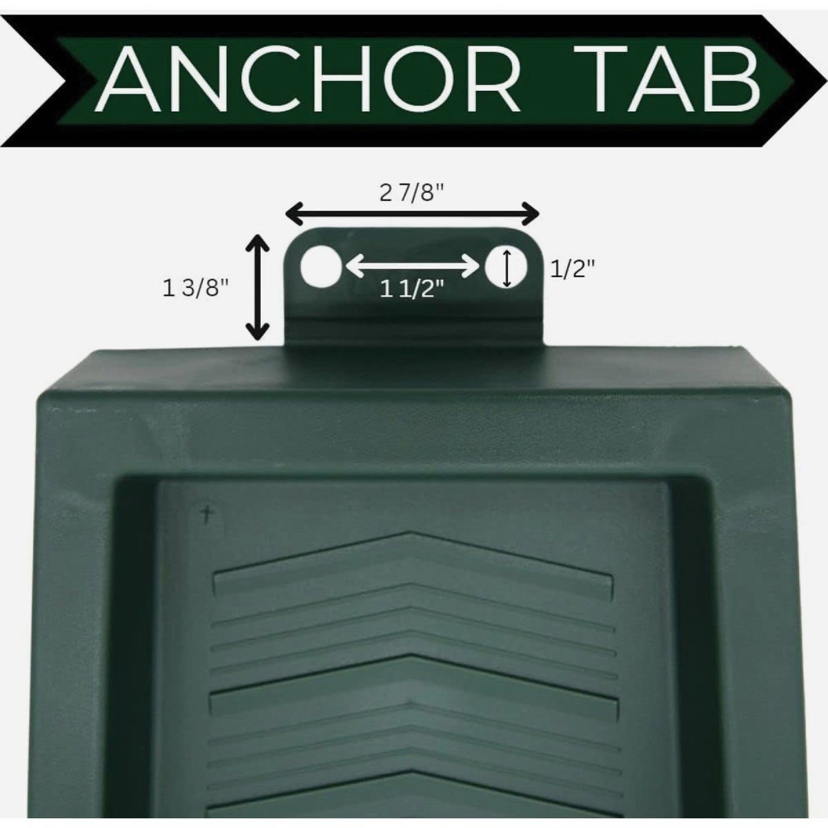 Master Mark 11 In. W. x 2.25 In. H. x 24 In. L. Green Chevron Splash Block Image 5