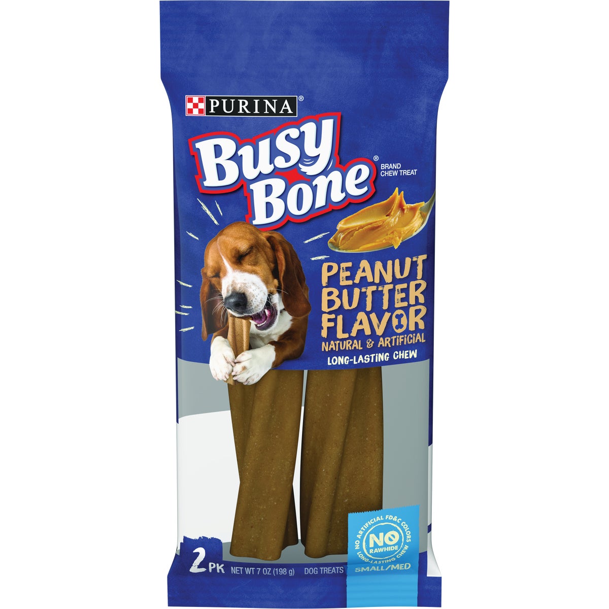 Purina Busy Bone Small & Medium Dog Peanut Butter Flavor Dental Dog Treat (2-Pack) Image 1