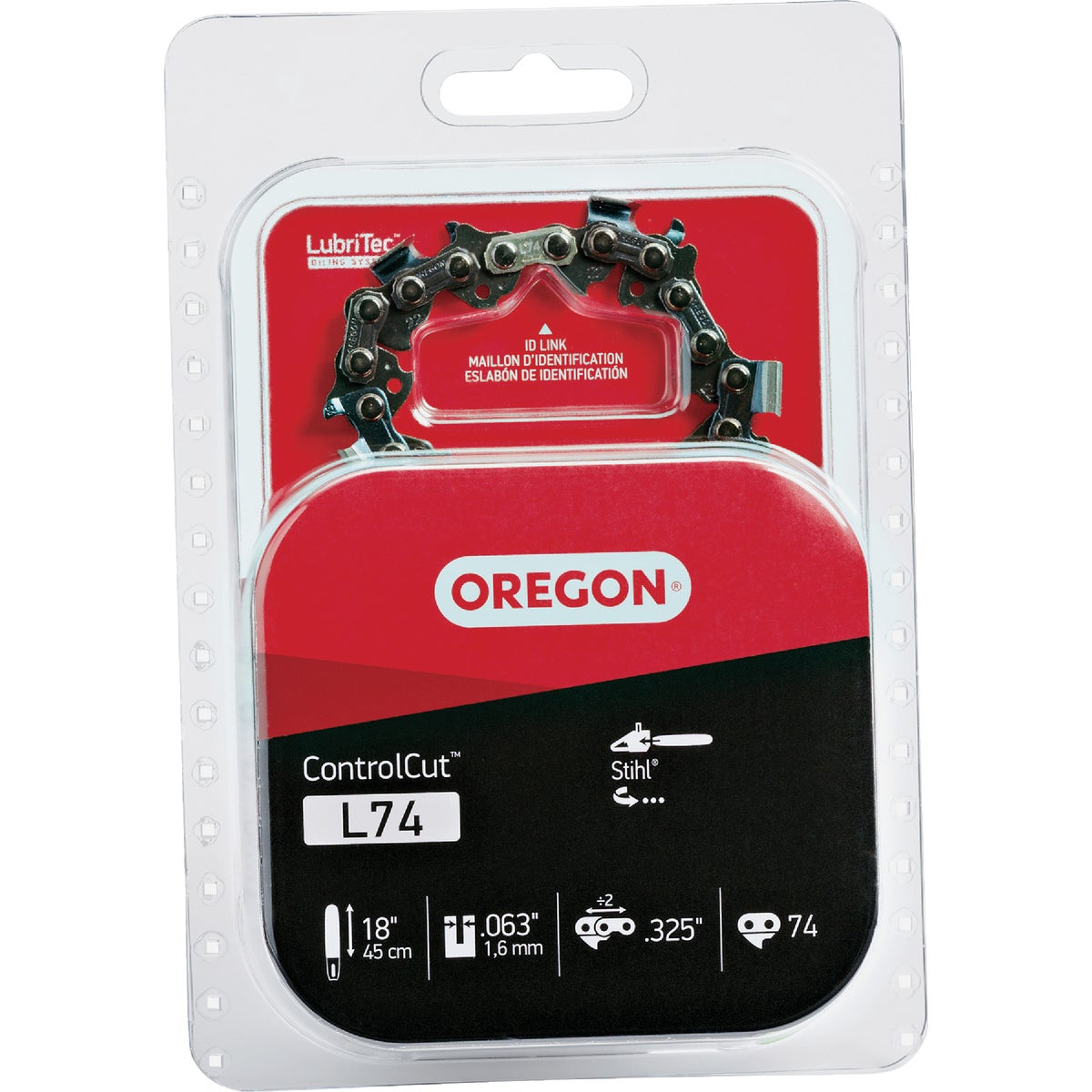 Oregon L74 ControlCut Saw Chain for 18 in. Bar - 74 Drive Links - fits Several Stihl models Image 1