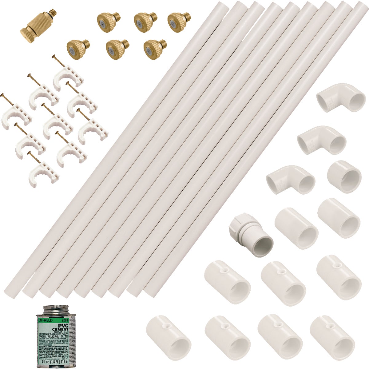 Orbit Az Mist 1/2 In. x 12 Ft. PVC Outdoor Misting Kit Image 1