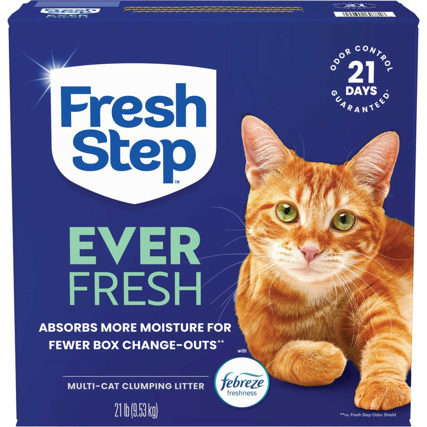 Fresh Step Ever Fresh 21 Lb. Multi Cat Clumping Litter with Febreze Freshness Image 1