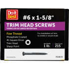 Do it #6 x 1-5/8 In. Square Drive Steel Trim Screw (208 per Box) Image 1