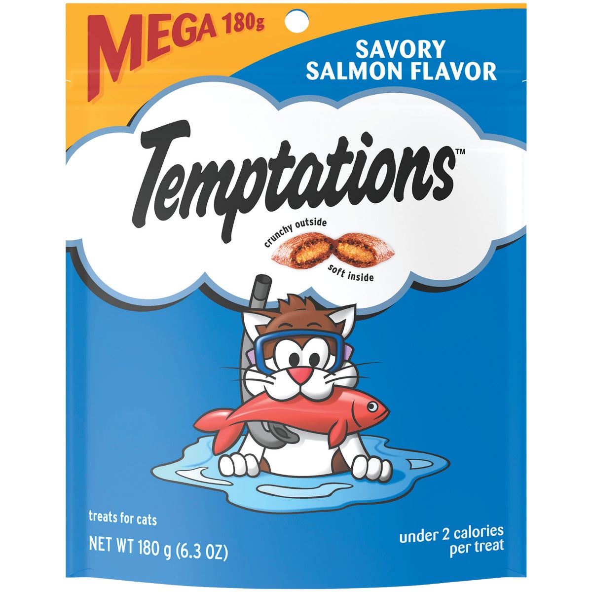 Temptations Savory Salmon 6.3 Oz. Cat Treats Image 1