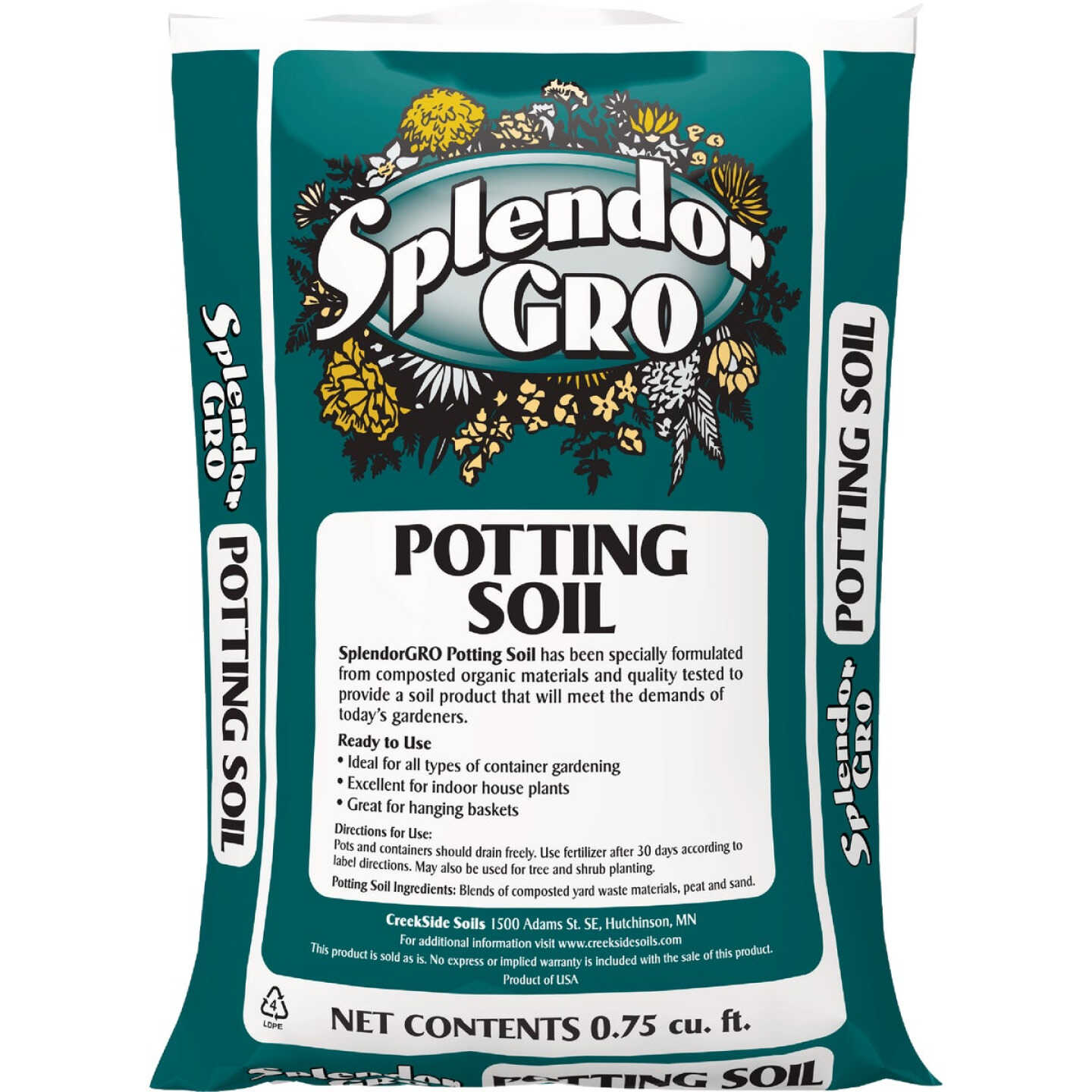 SplendorGRO 0.75 Cu. Ft. All Purpose Potting Soil Image 1