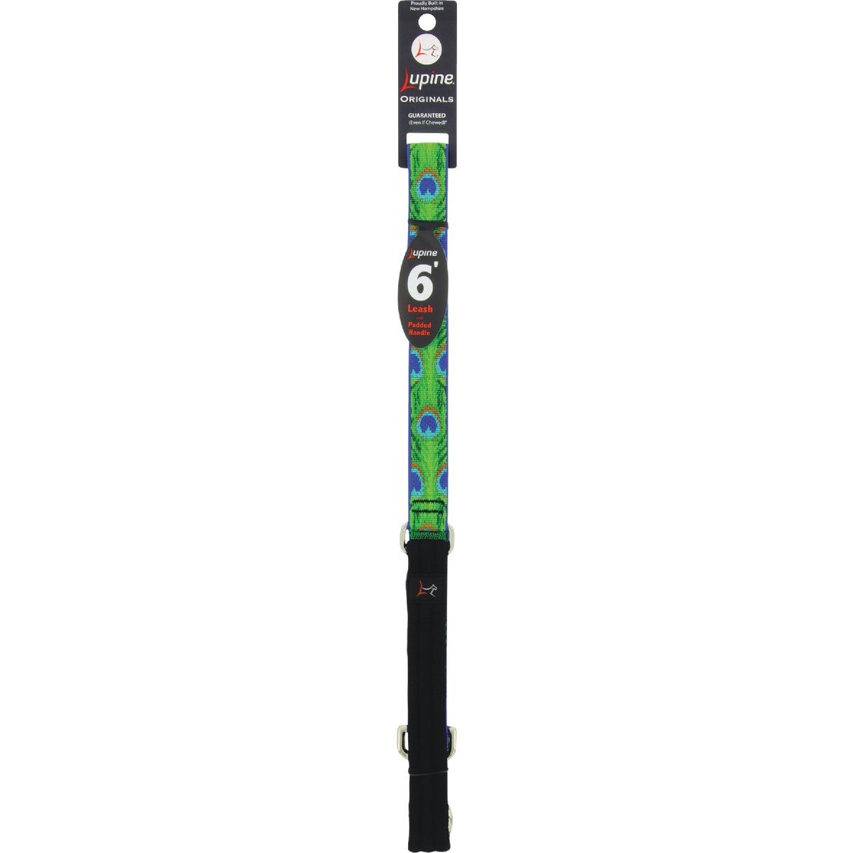 Lupine 1 In. x 6 Ft. Woven Pattern Tail Feather Dog Leash